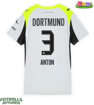 Borussia Dortmund Waldemar Anton #3 Bortatröja Kvinnor 2025-26 Kortärmad